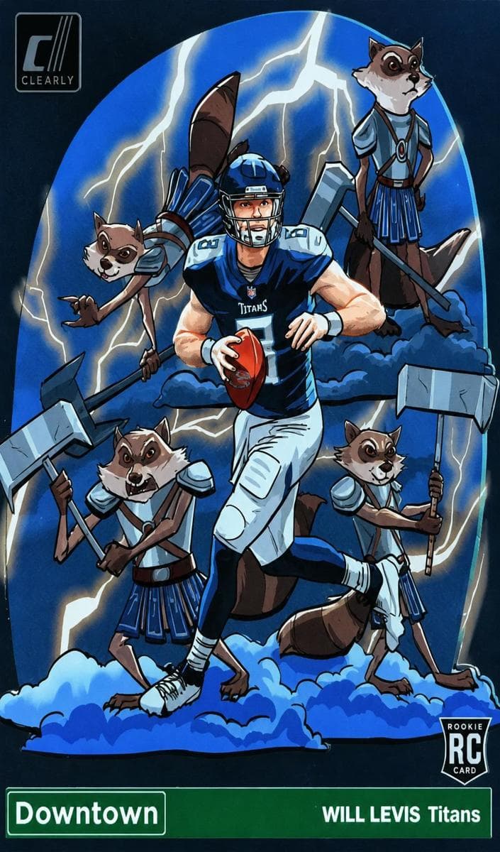 Will Levis 2023 panini Clearly Donruss