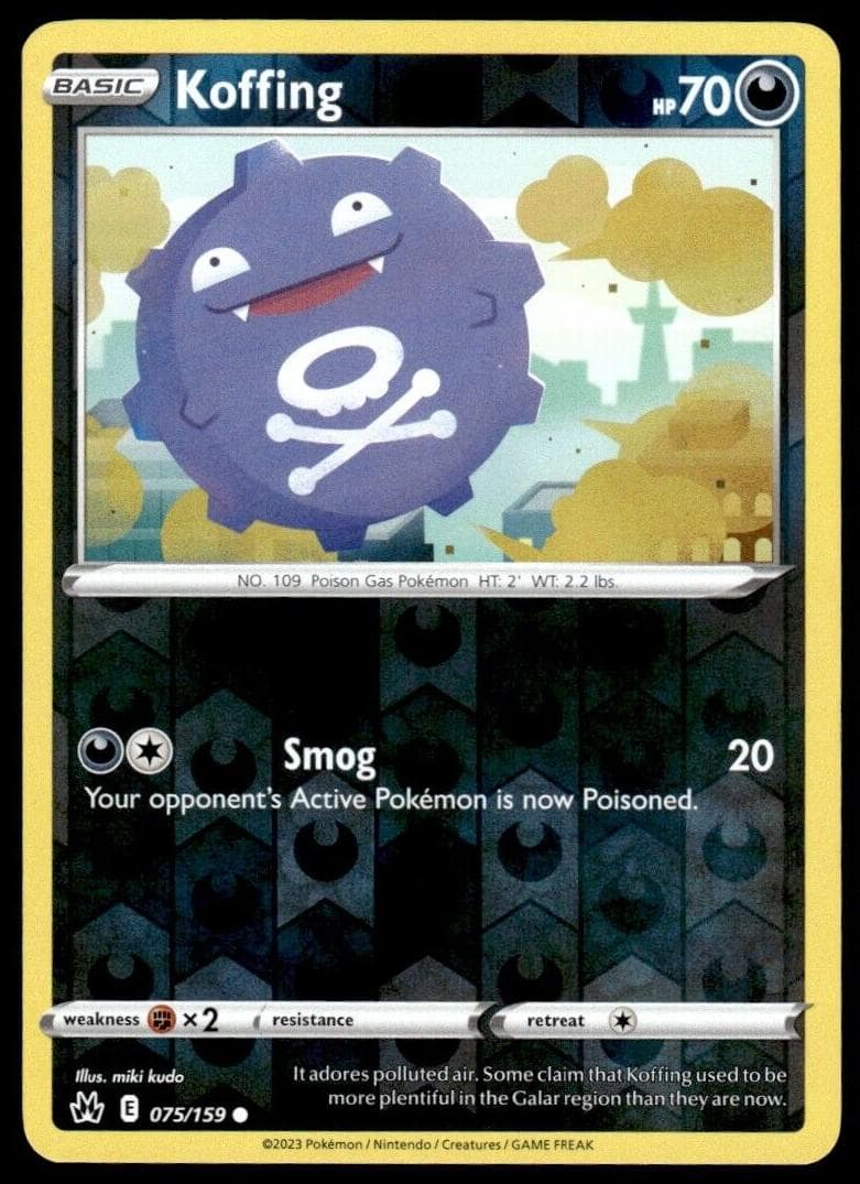 Koffing trading card