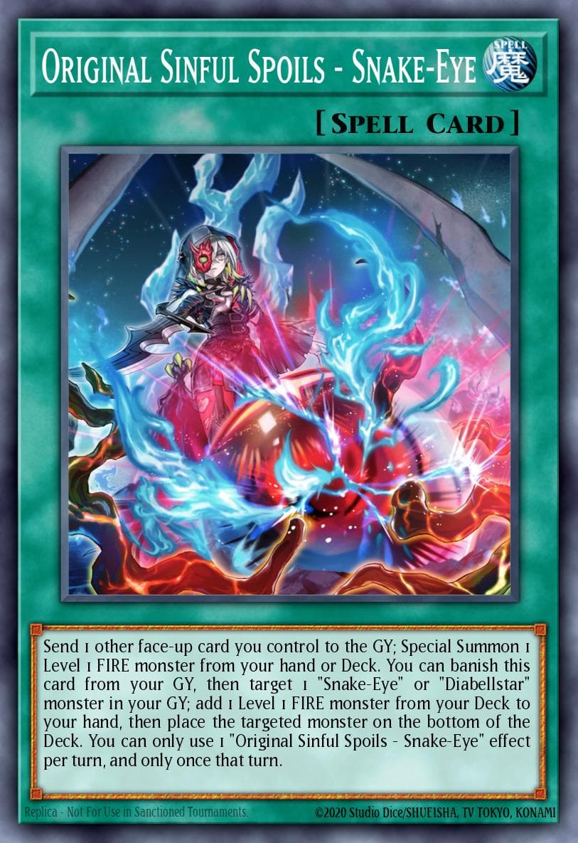 Original Sinful Spoils - Snake-Eye 2024 Yu-Gi-Oh! 25th Anniversary Tin: Dueling Mirrors