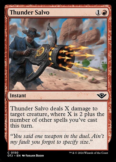 Thunder Salvo 2024 Magic: The Gathering Outlaws of Thunder Junction