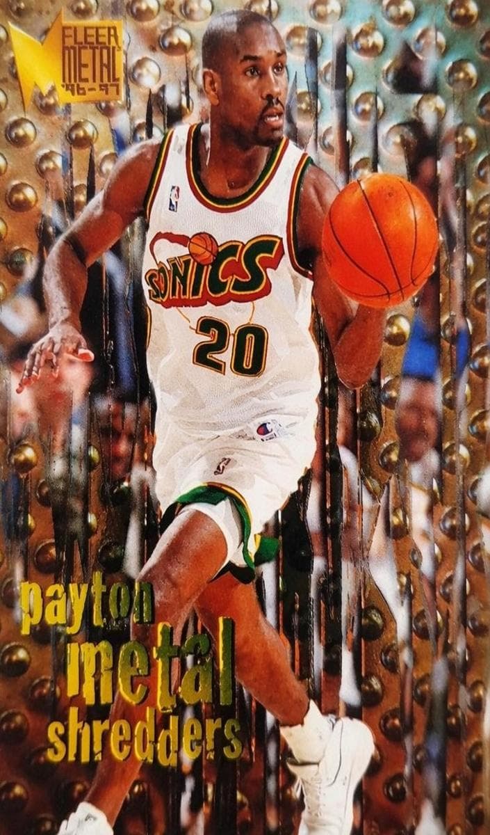 Gary Payton 1996 fleer Metal