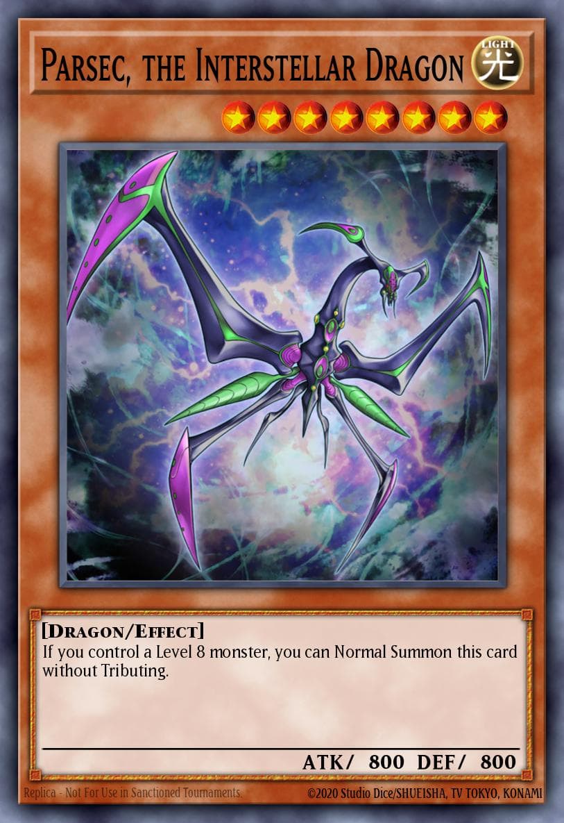 Parsec, the Interstellar Dragon 2013 Yu-Gi-Oh! Lord of the Tachyon Galaxy