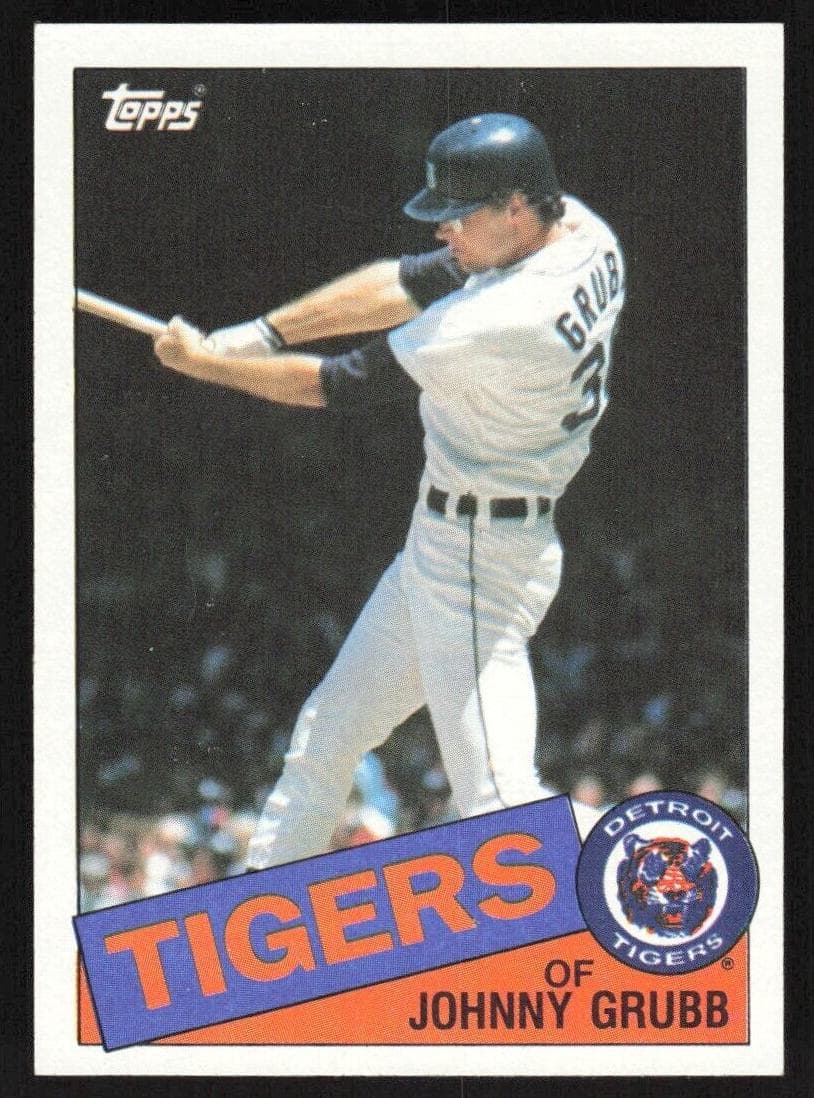 Johnny Grubb trading card