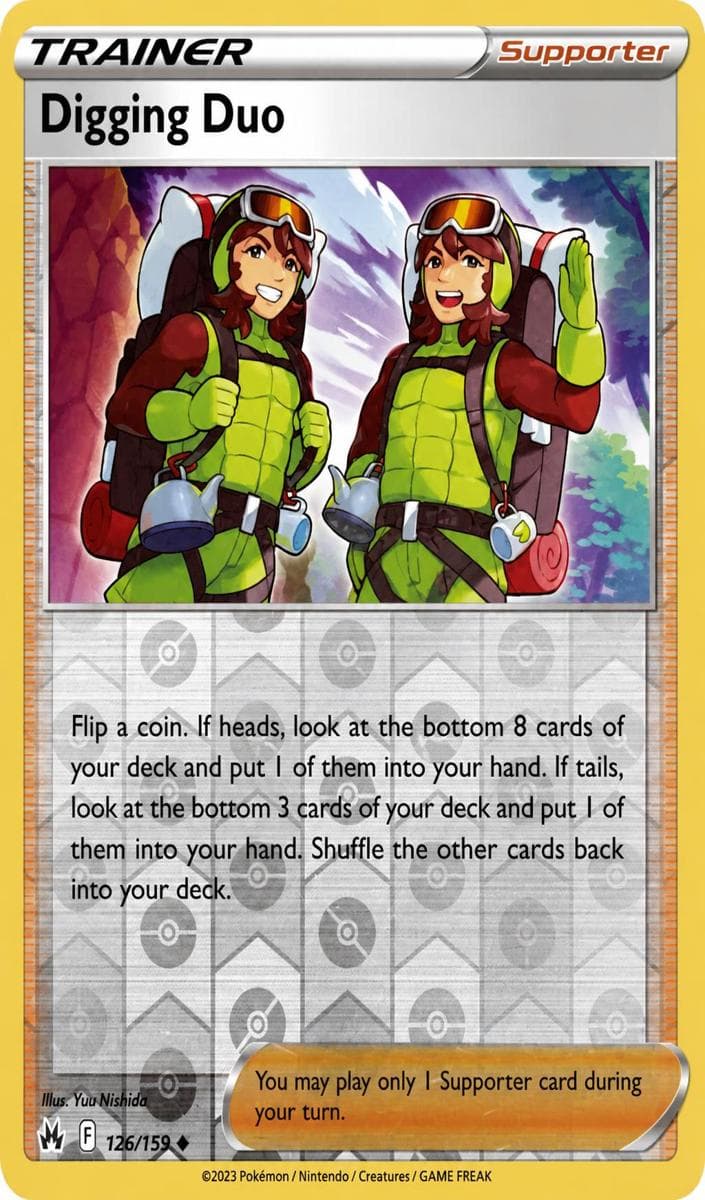 Digging Duo trading card