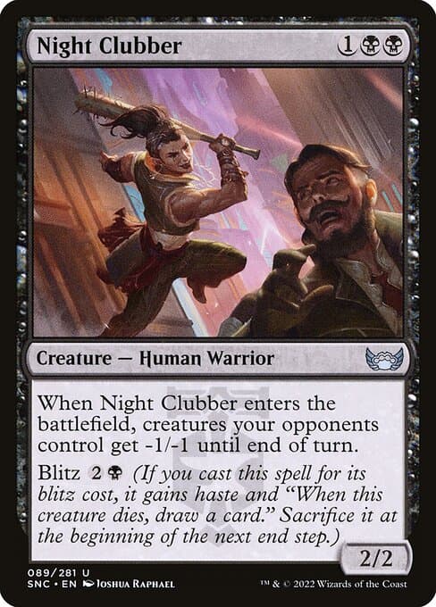 Night Clubber 2022 Magic: The Gathering Streets of New Capenna