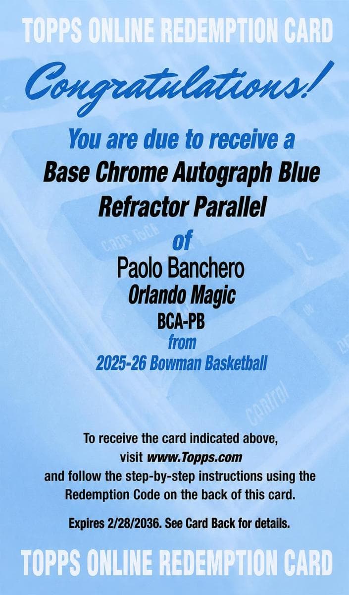 Paolo Banchero #BCA-PB