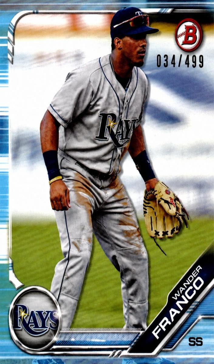 Wander Franco 2019 bowman Bowman Draft