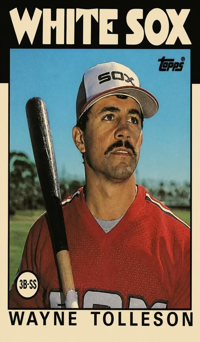 Wayne Tolleson 1986 topps