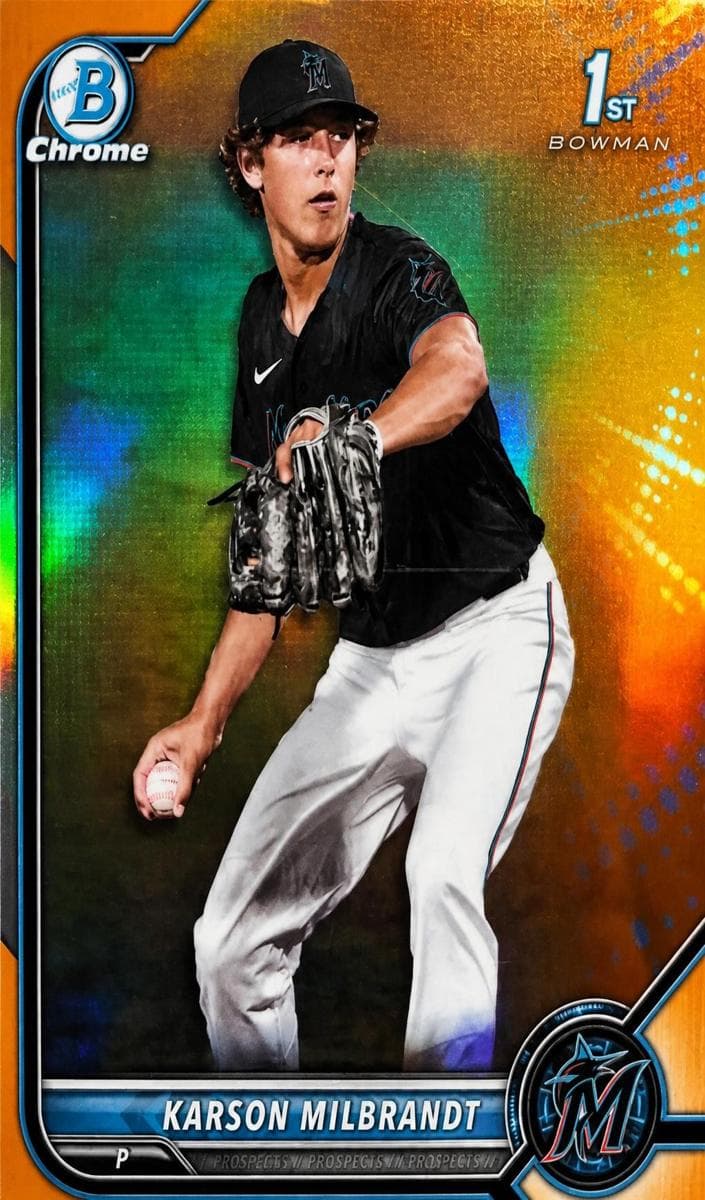 Karson Milbrandt 2022 bowman Bowman Draft