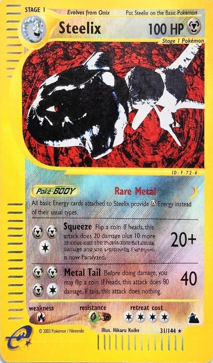 Steelix trading card