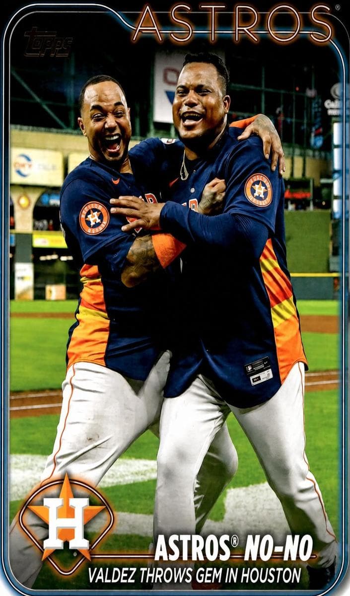 Astros No-No: Valdez Throws Gem in Houston 2024 topps Topps