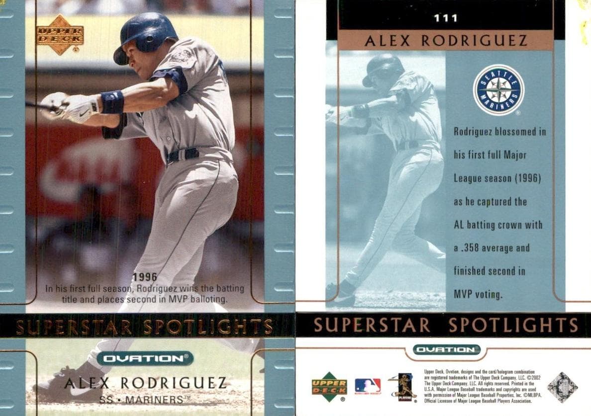 Alex Rodriguez 2002 upper-deck