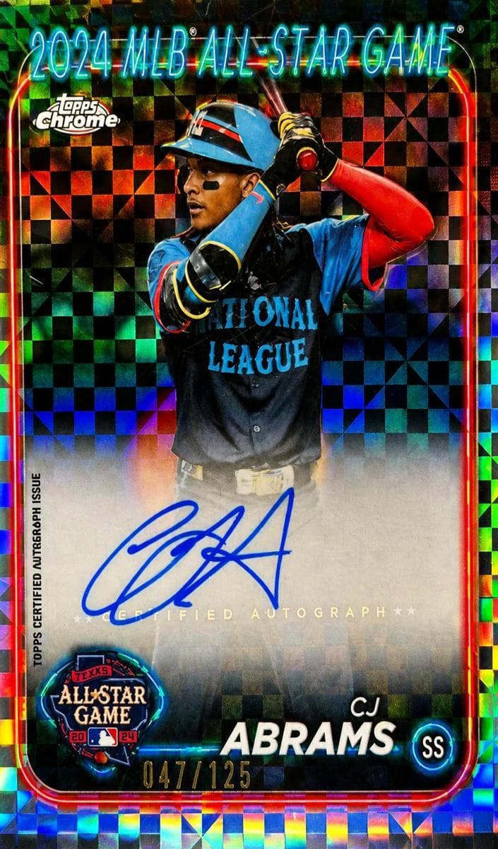 CJ Abrams 2024 topps Topps Chrome Update