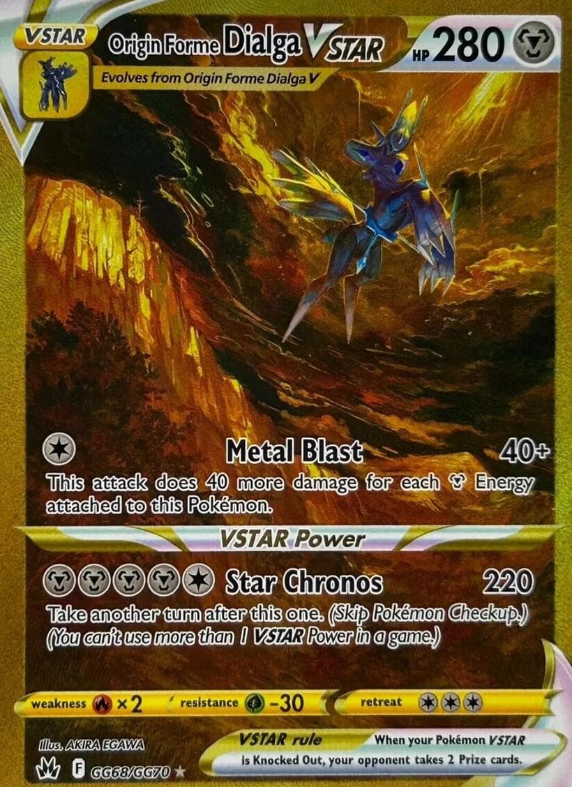 Origin Forme Dialga VSTAR trading card
