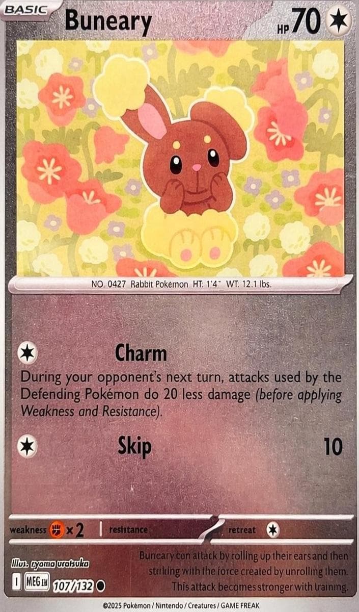 Buneary trading card