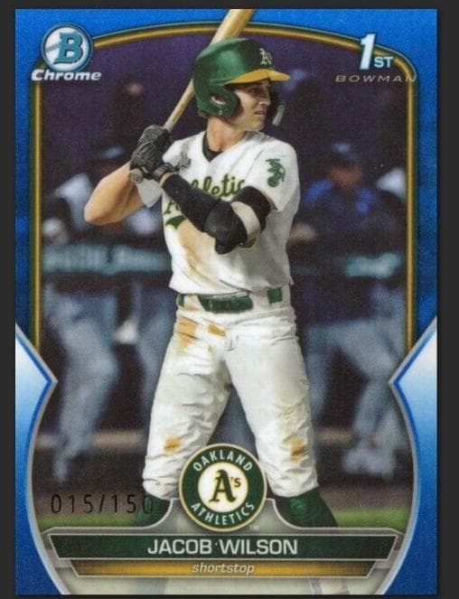 Jacob Wilson 2023 bowman Bowman Draft Chrome