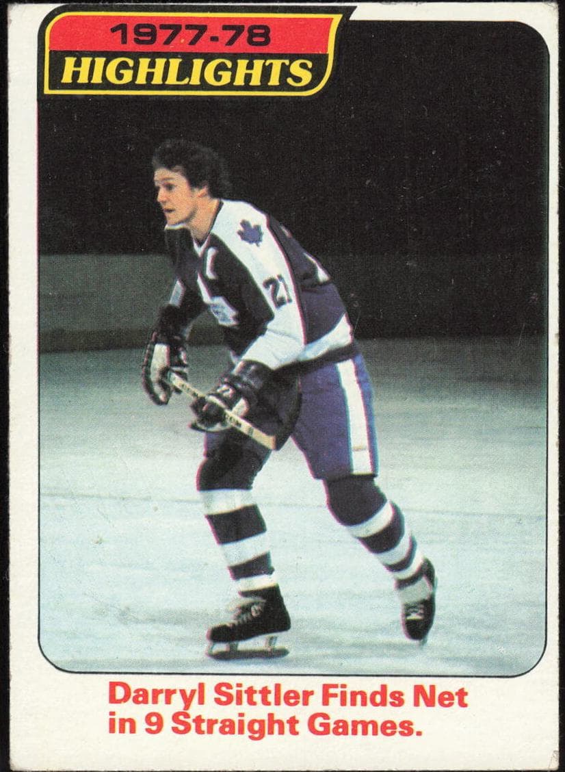 Darryl Sittler 1978 topps Topps