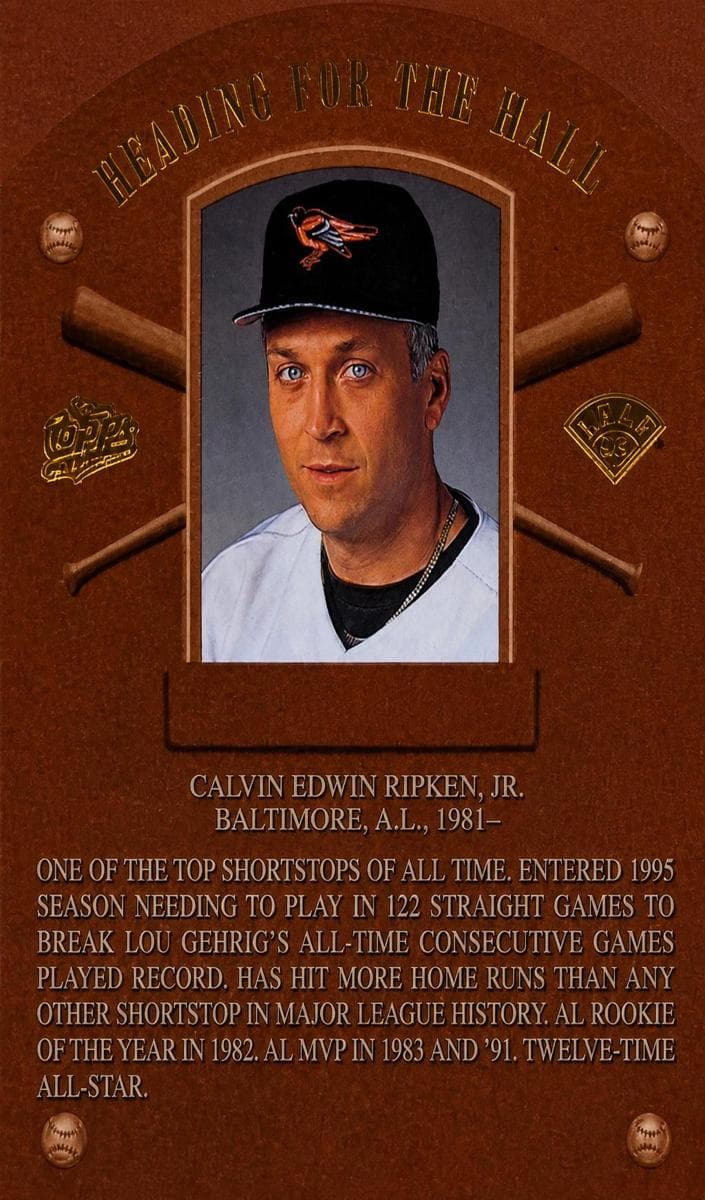Cal Ripken Jr. 1995 leaf Leaf
