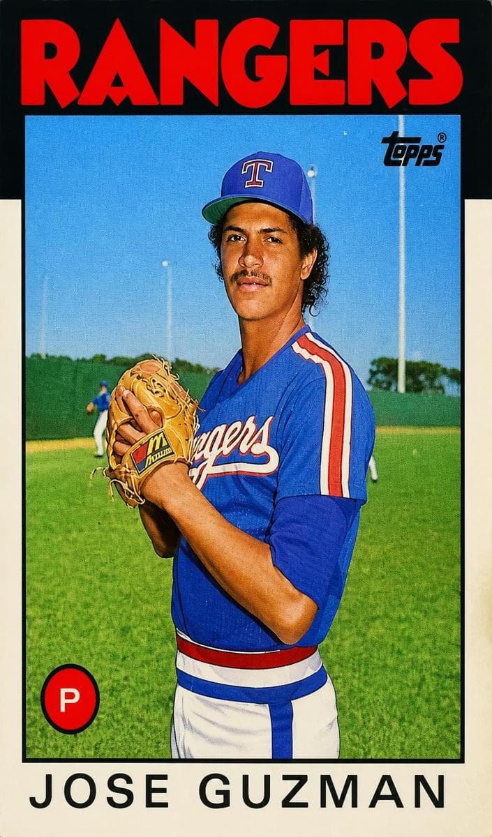 Jose Guzman 1986 topps