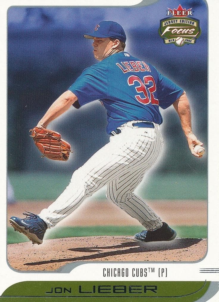 Jon Lieber 2002 fleer Fleer Focus Jersey Edition