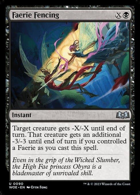 Faerie Fencing 2023 Magic: The Gathering Wilds of Eldraine