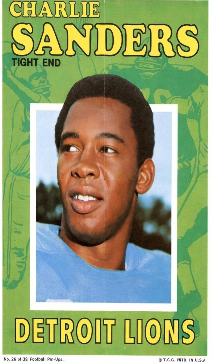 Charlie Sanders 1971 topps