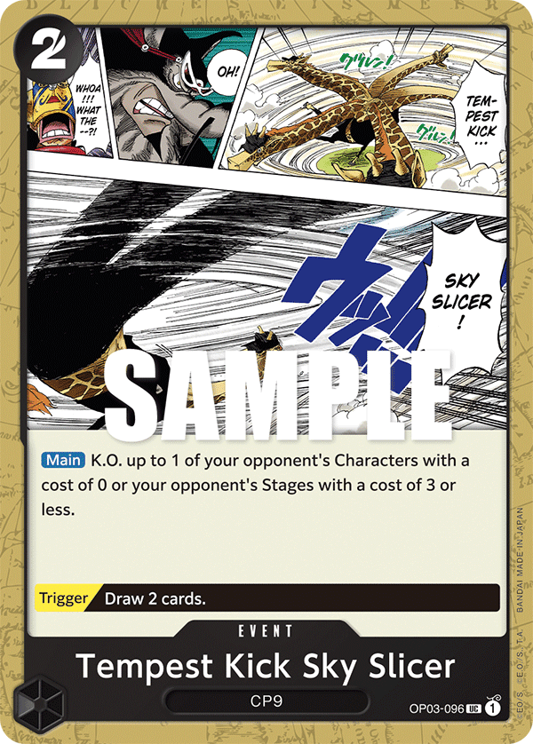 Tempest Kick Sky Slicer 2023 One Piece Japanese Pillars of Strength