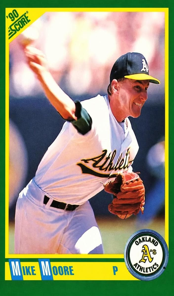 Mike Moore 1990 panini Score