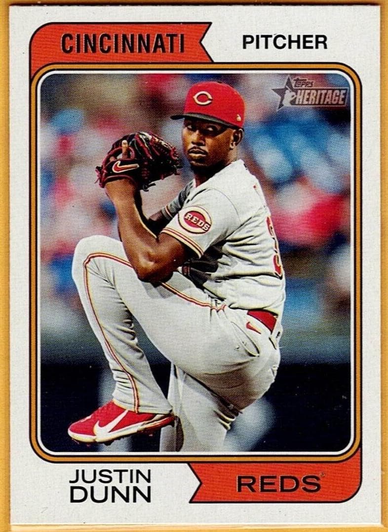 Justin Dunn trading card