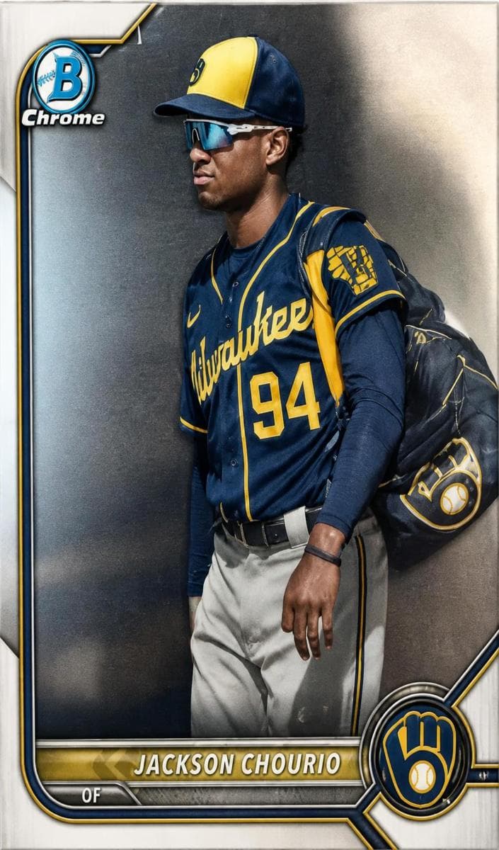 Jackson Chourio 2022 bowman Bowman Draft