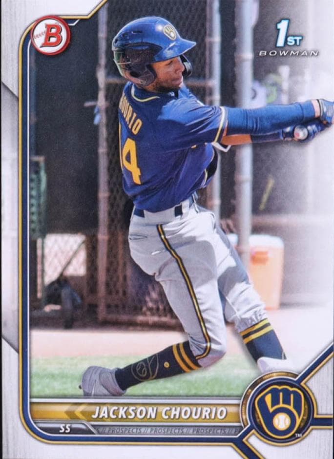 Jackson Chourio 2022 bowman Bowman