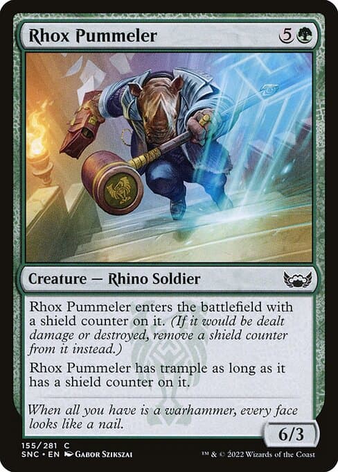 Rhox Pummeler 2022 Magic: The Gathering Streets of New Capenna