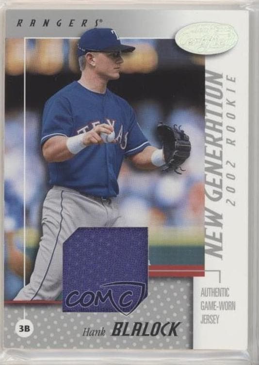 Hank Blalock 2002 leaf Certified