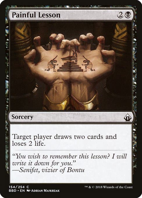 Painful Lesson 2017 Magic: The Gathering Amonkhet