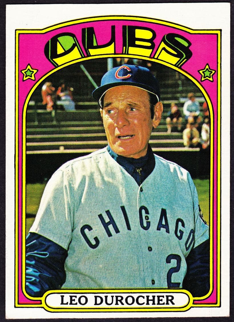 Leo Durocher 1972 topps Topps