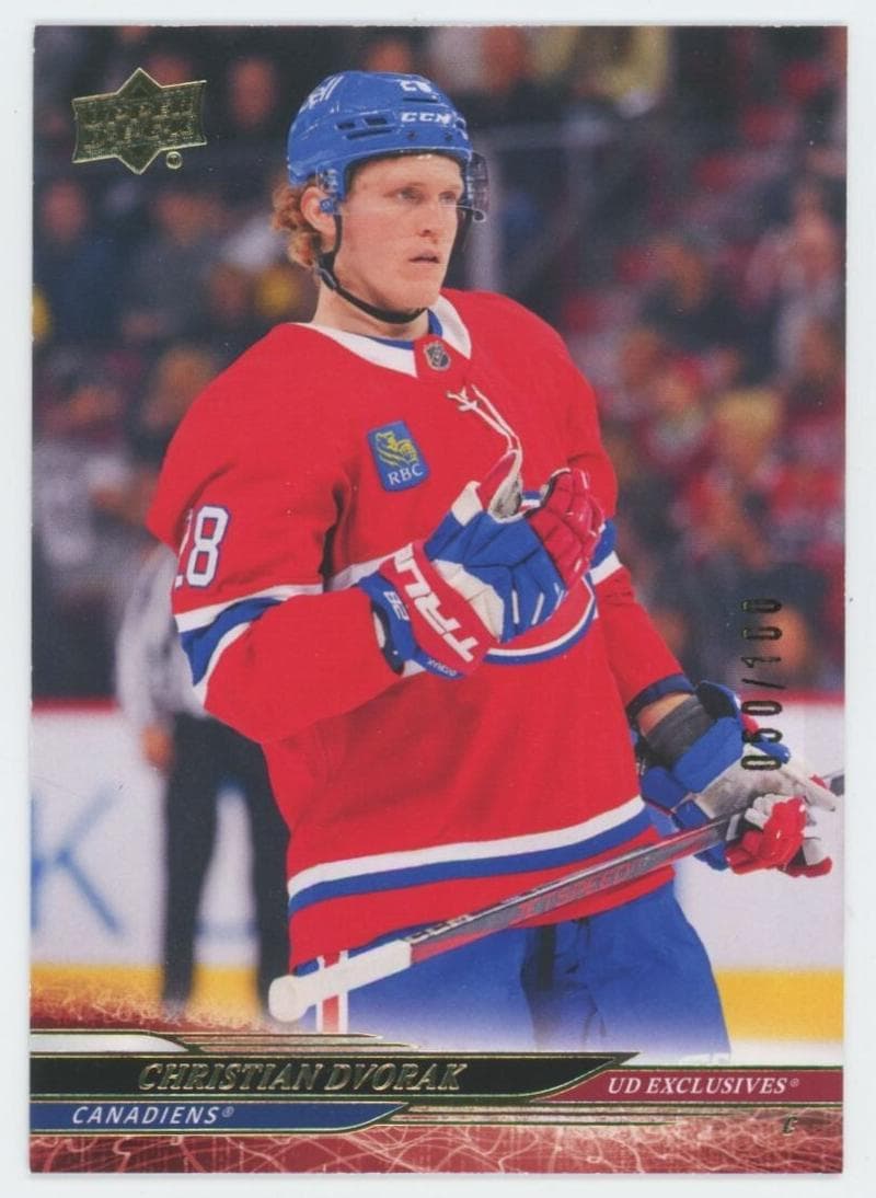 Christian Dvorak trading card