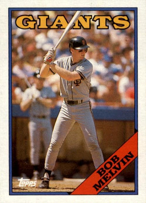 Bob Melvin 1988 topps Topps