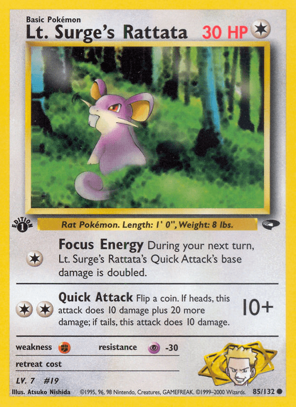 Lt. Surge's Rattata #19