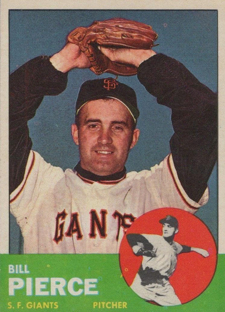 Bill Pierce 1963 topps Topps