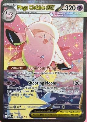 Mega Clefable EX trading card