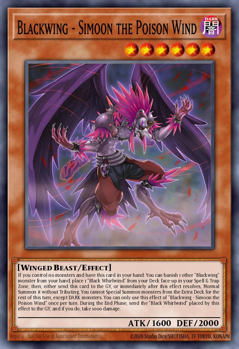 Blackwing - Simoon the Poison Wind 2025 Yu-Gi-Oh! Legendary 5D's Decks