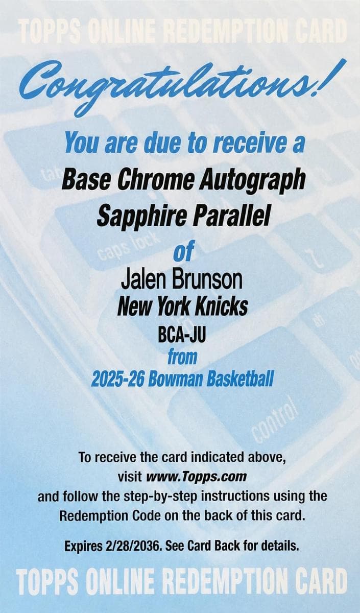 Jalen Brunson #BCA-JU