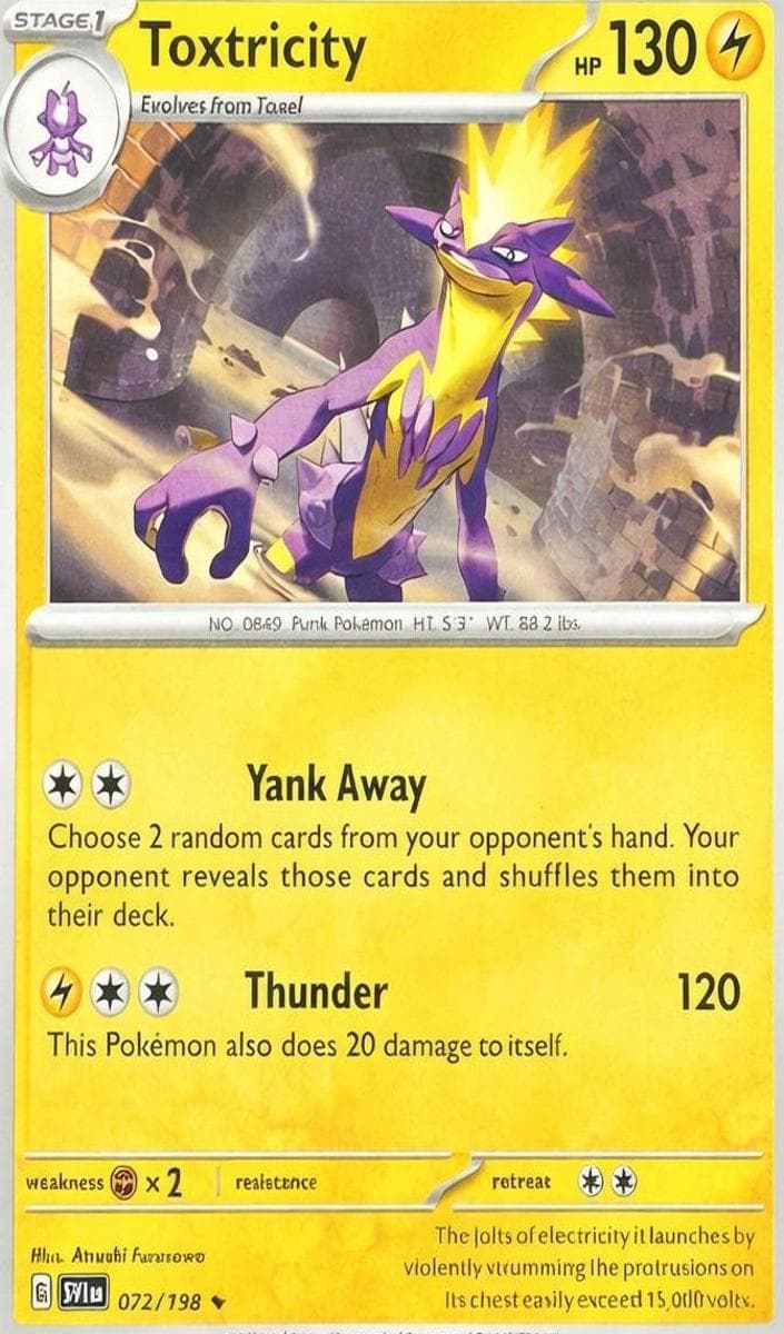 Toxtricity trading card