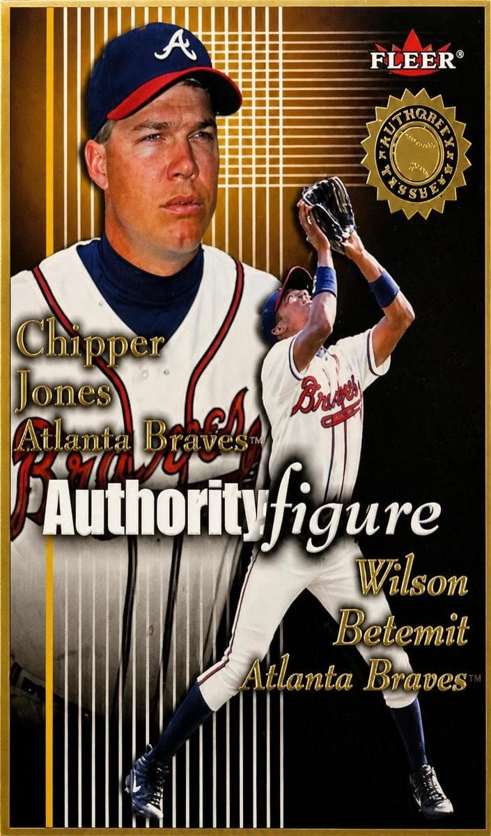 Chipper Jones 2001 fleer Authority