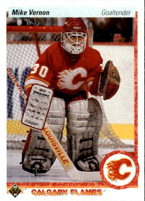 Mike Vernon 1990 upper-deck Upper Deck