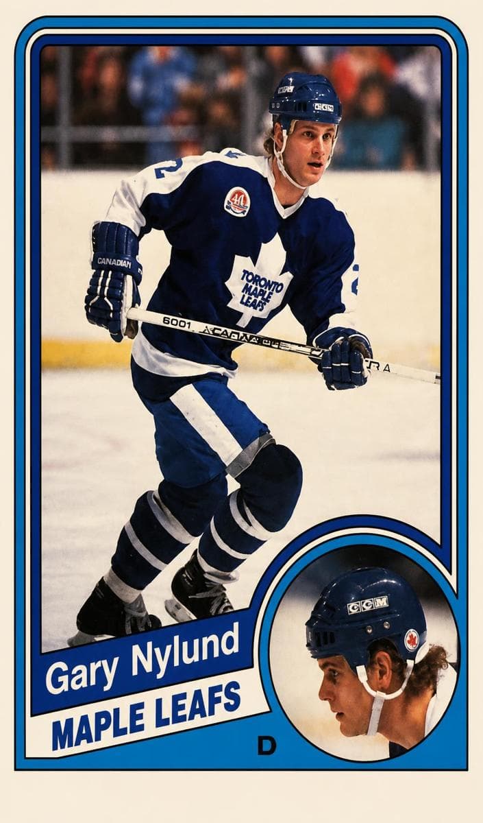 Gary Nylund trading card