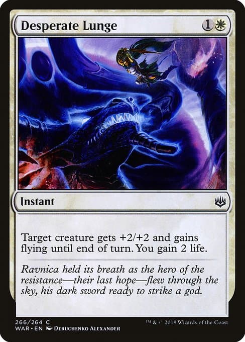 Desperate Lunge 2019 Magic: The Gathering War of the Spark