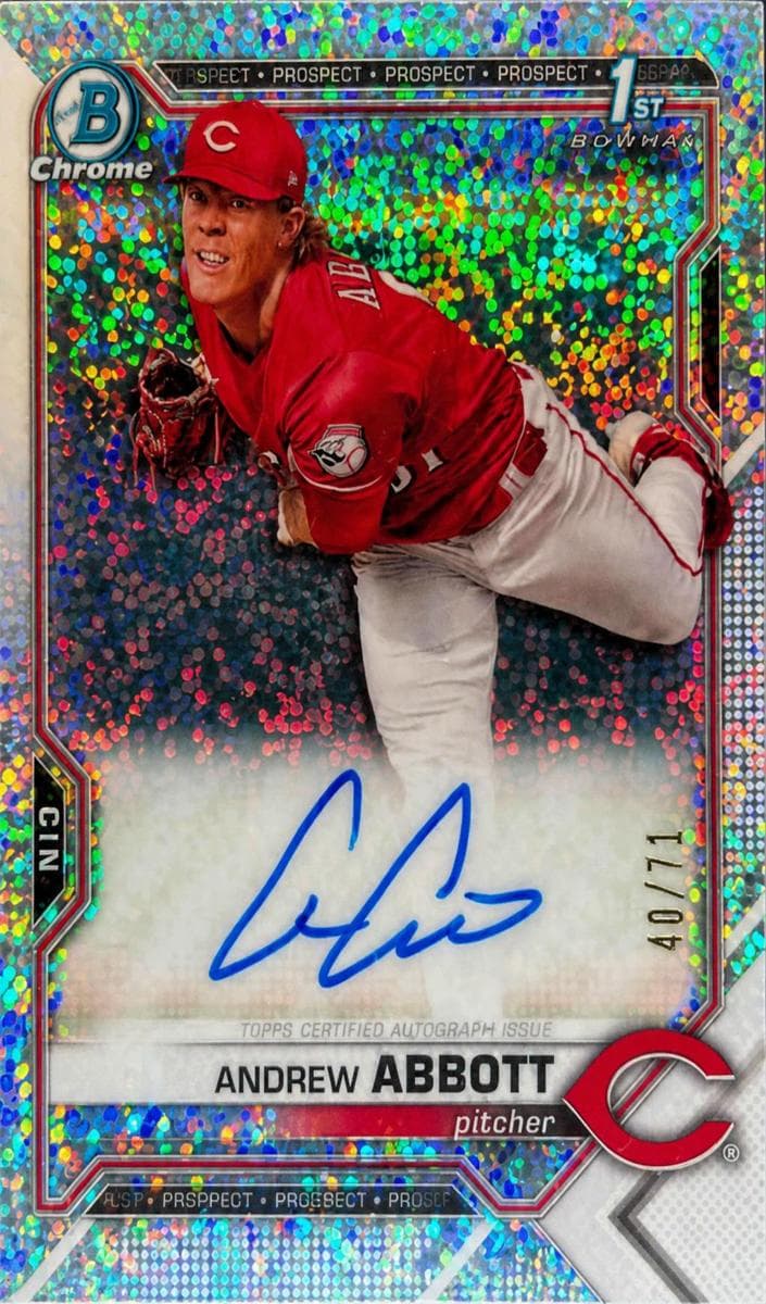 Andrew Abbott 2021 bowman Bowman Draft