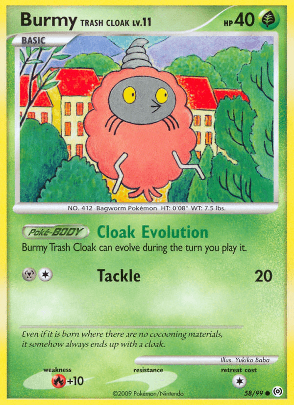 Burmy 2009 Pokemon Arceus Reverse Holo