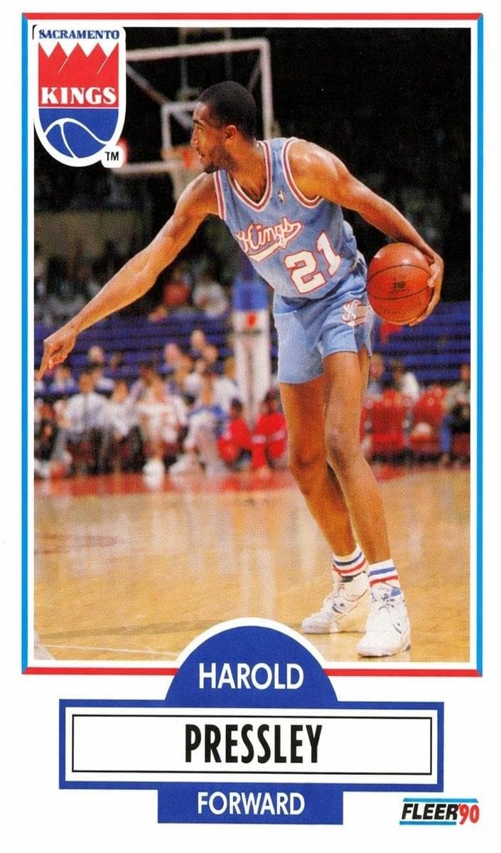 Harold Pressley trading card
